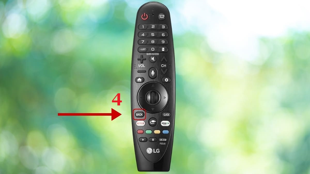 Phóng to màn hình bằng điều khiển thông minh tivi LG bước 3