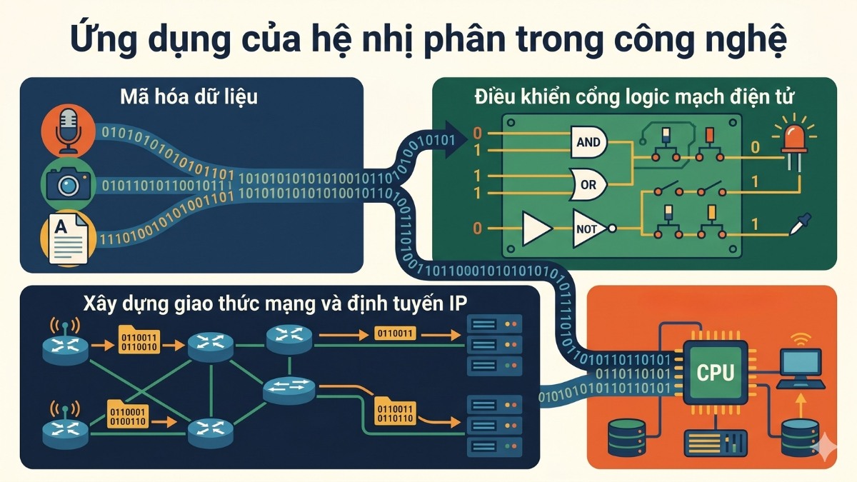 Ứng dụng của hệ nhị phân trong công nghệ