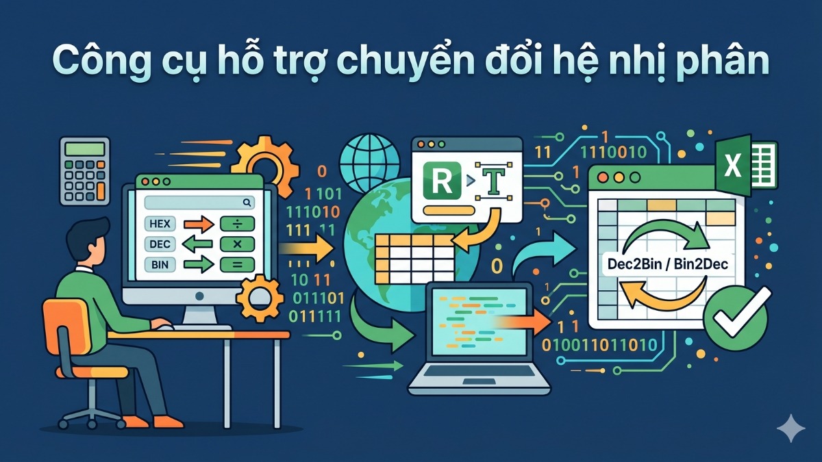 Công cụ hỗ trợ chuyển đổi hệ nhị phân