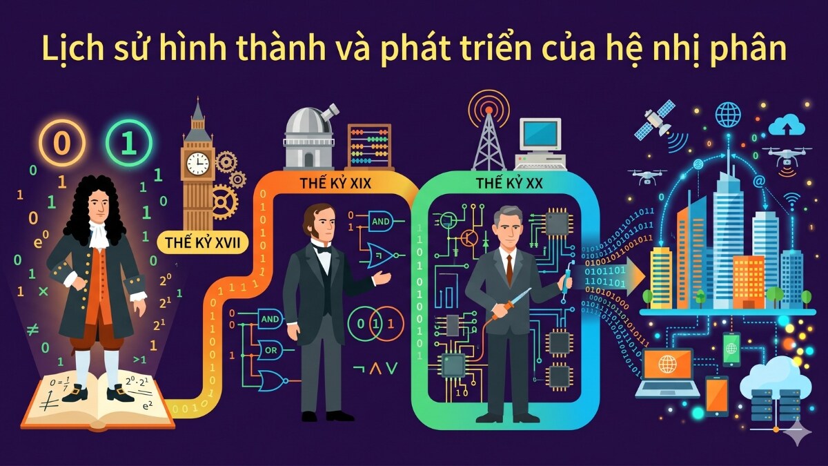 Lịch sử hình thành và phát triển của hệ nhị phân