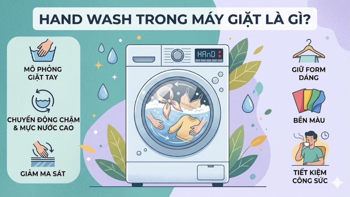 Hand Wash trong máy giặt là gì?
