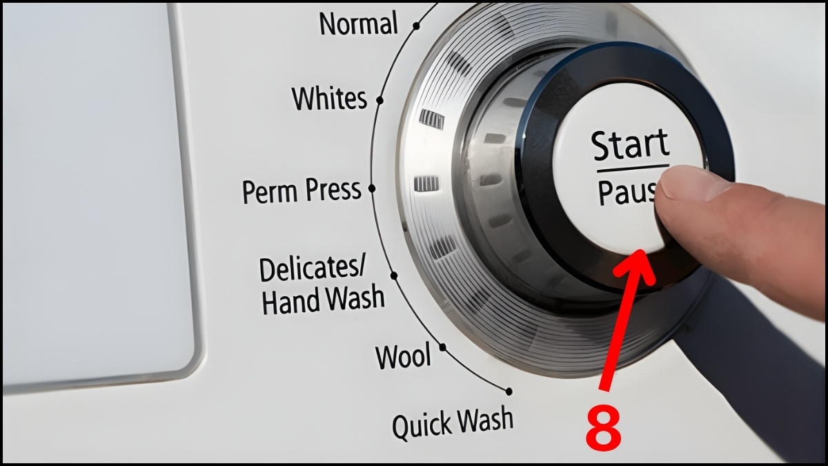 Cách sử dụng chế độ Hand Wash trên máy giặt bước 5