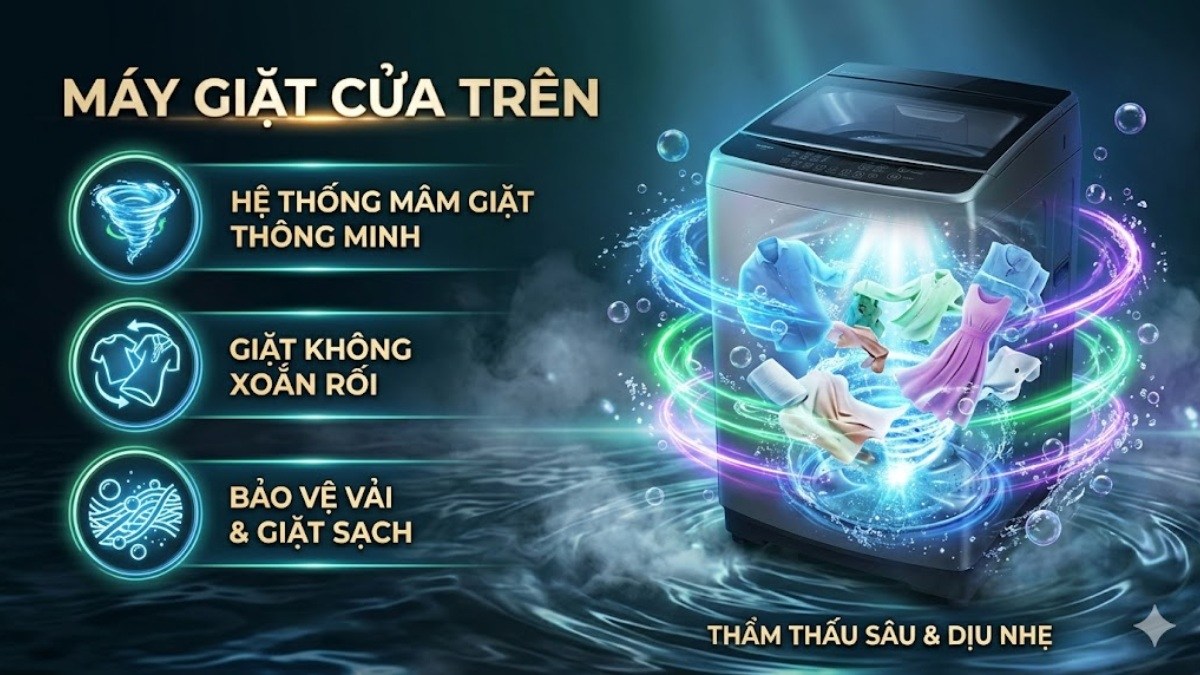 Máy giặt cửa trên
