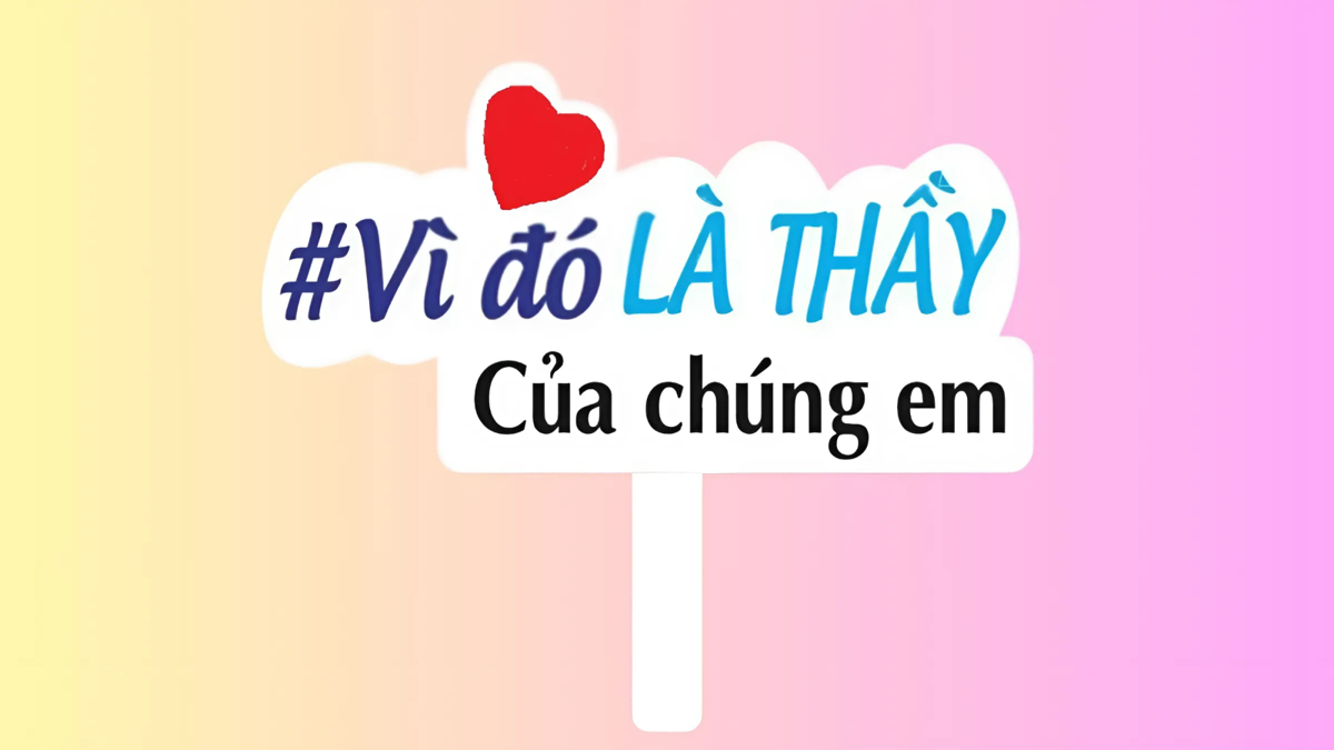Mẫu hashtag 20/11 về lời cảm ơn, tri ân