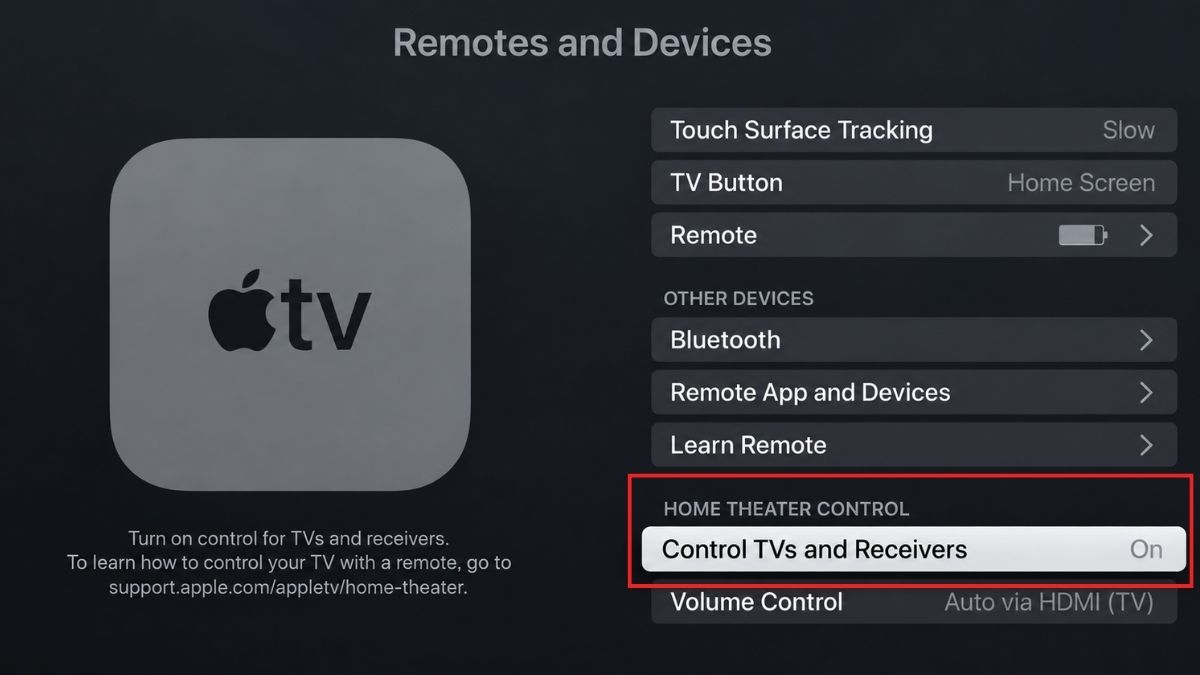 Cách bật HDMI CEC trên Apple TV bước 3