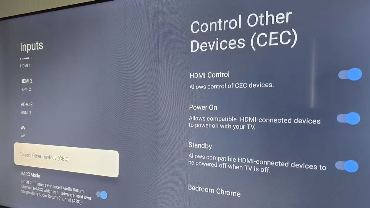 Trường hợp nên bật HDMI CEC