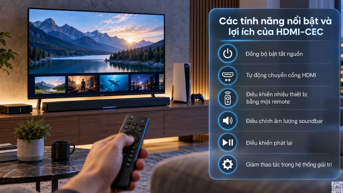 Các tính năng nổi bật và lợi ích của HDMI-CEC là gì?