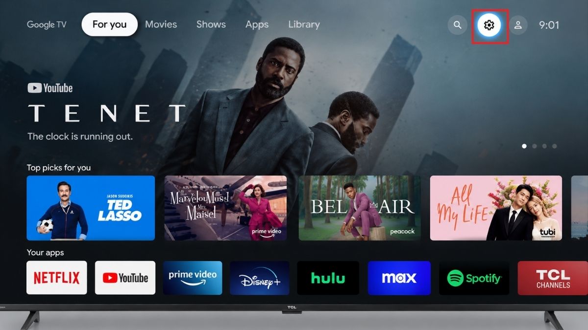 Cách bật HDMI CEC trên Android TV và Google TV bước 1