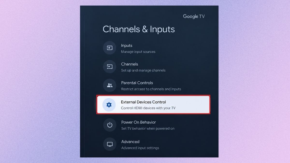 Cách bật HDMI CEC trên Android TV và Google TV bước 3