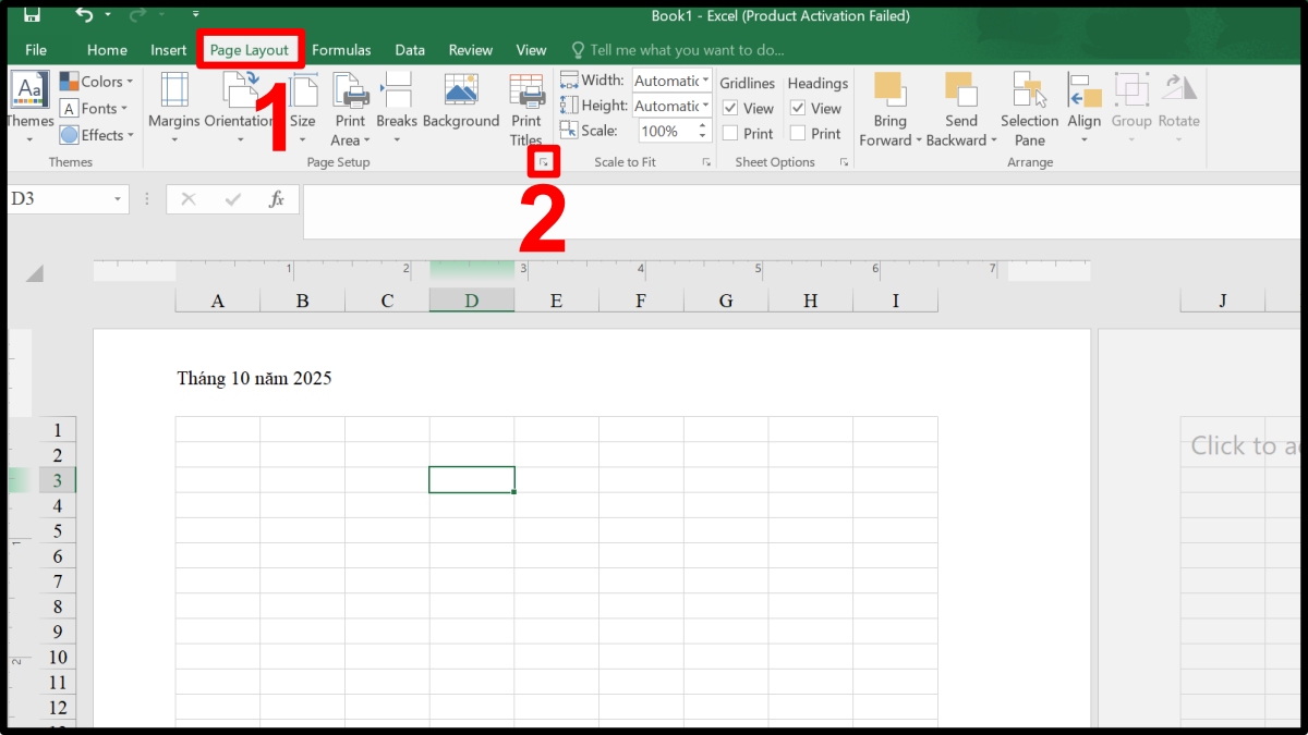 Chỉnh sửa với Custom Header hoặc Custom Footer bước 1