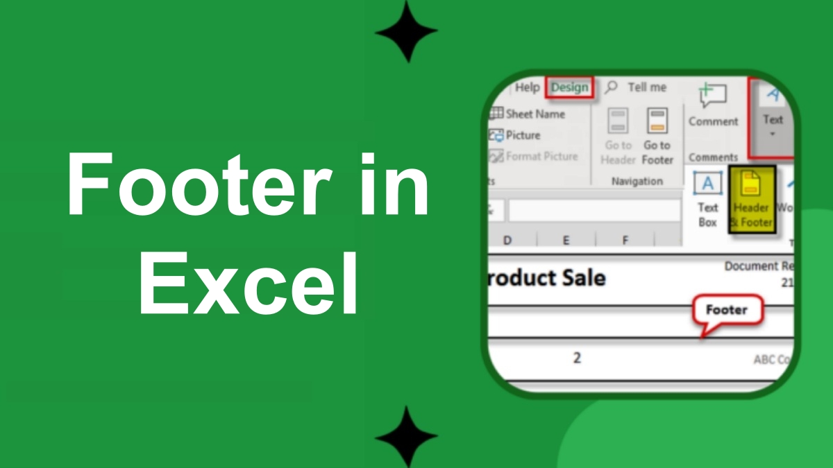 Chức năng của Header and Footer trong Excel - Chức năng Footer