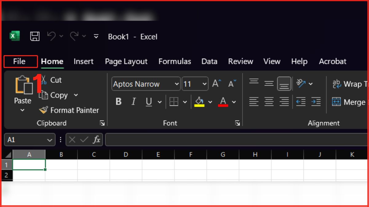 cách hiện tất cả các công thức trong Excel bằng lệnh Show formulas in cells instead of their results bước 1