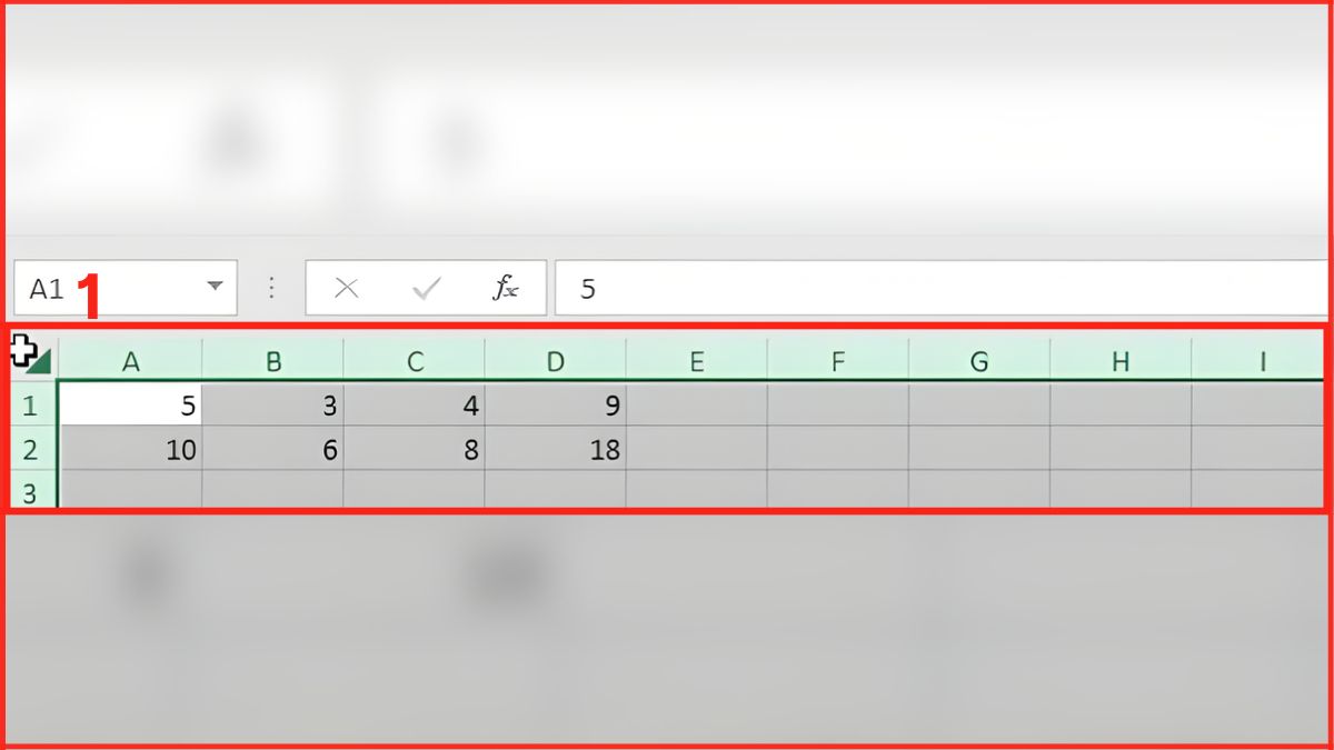 Cách ẩn và khóa công thức trong Excel bước 1