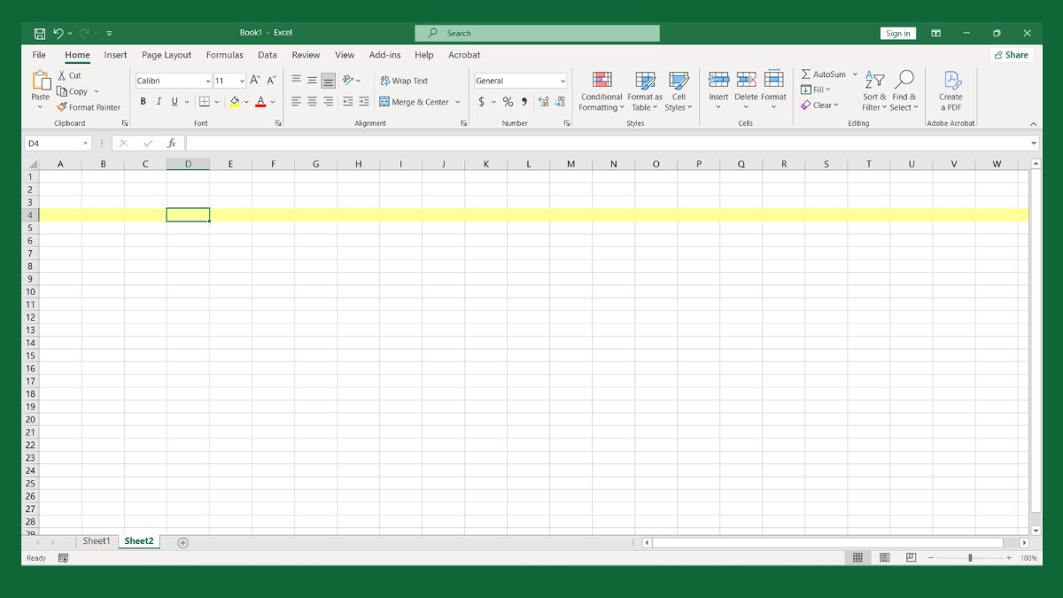 cách highlight hàng khi di chuyển trong Excel bằng VBA bước 4