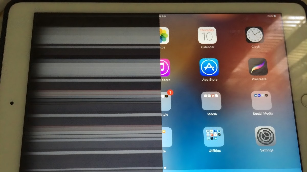 Dấu hiệu nhận biết iPad Air 2 bị lỗi màn hình