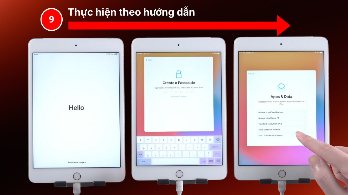 khắc phục lỗi iPad bật nguồn chỉ hiện logo rồi tắt bằng restore ipad bước 4