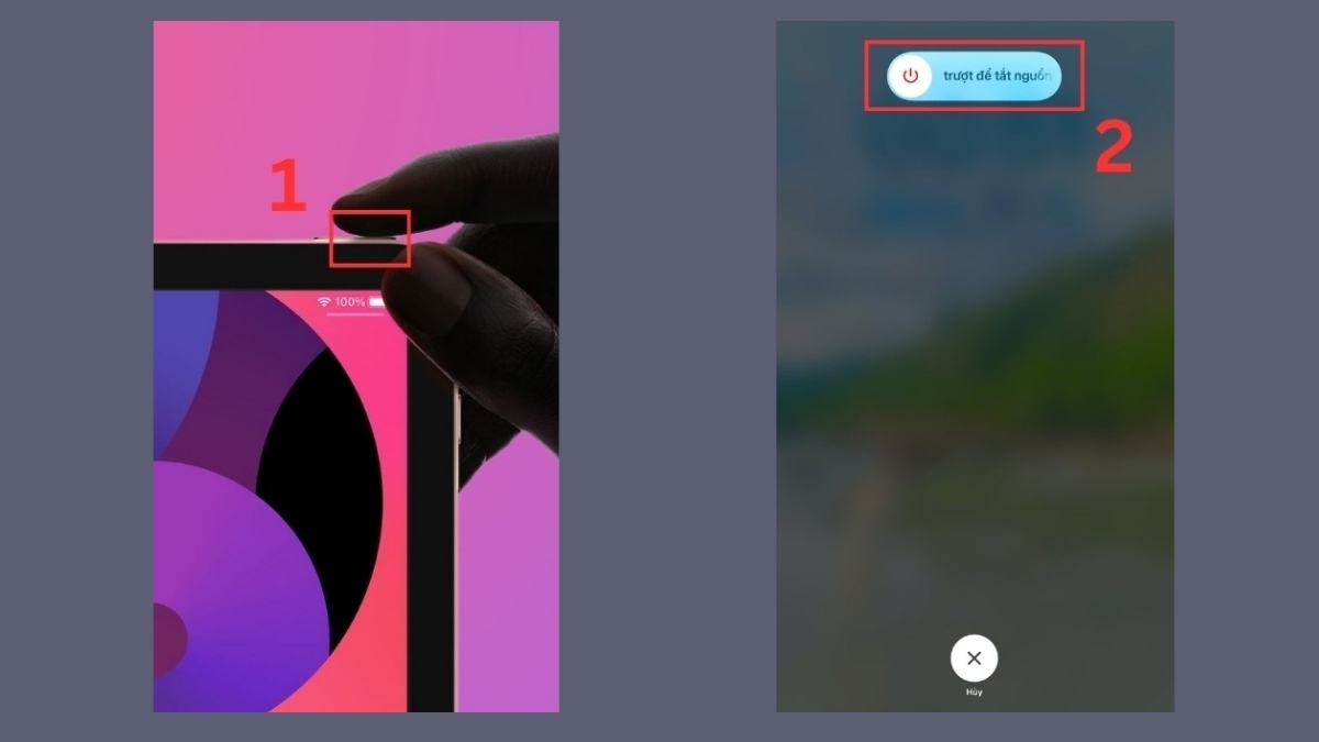 khắc phục iPad bị chậm bằng khởi động lại ipad