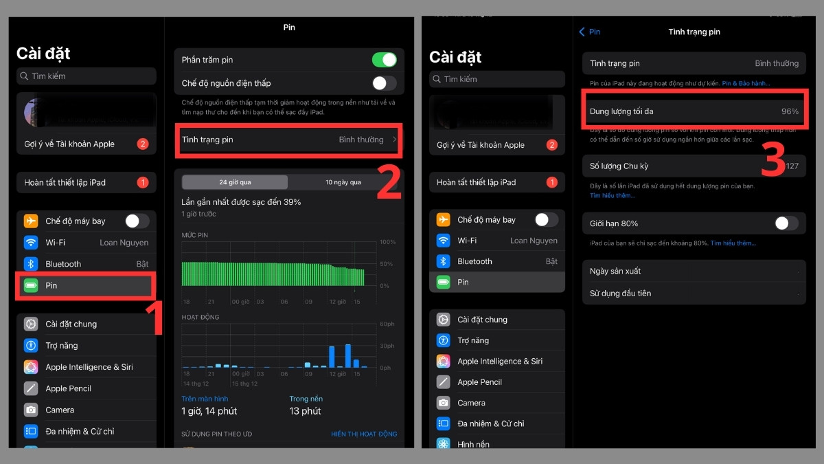 Kiểm tra và thay pin