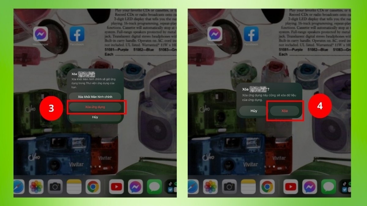khắc phục iPad bị sọc màn hình bằng gỡ ứng dụng gây xung đột bước 3