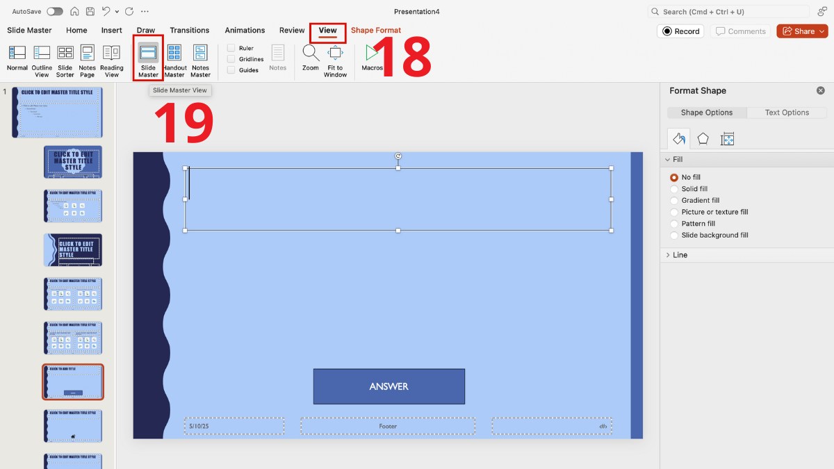 cách tạo Jeopardy Powerpoint bước 5