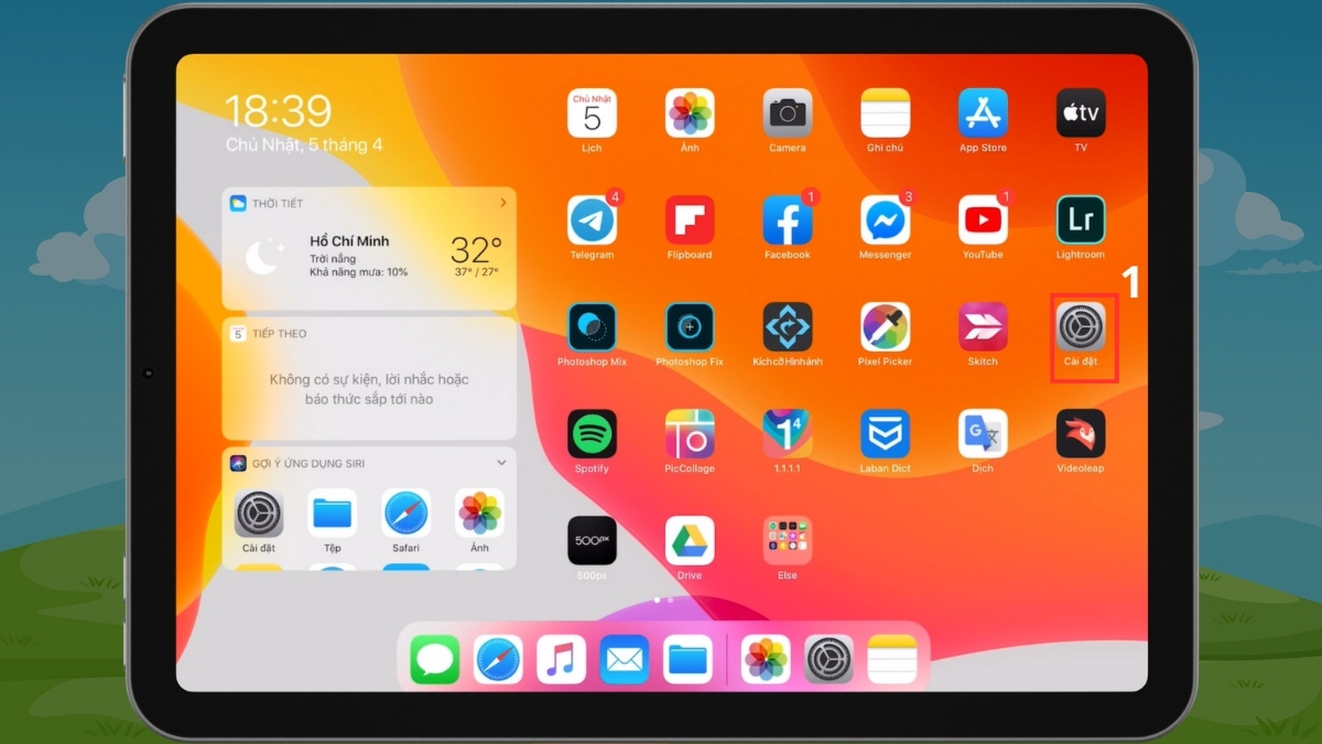 cách điều chỉnh tốc độ, cách kết nối chuột không với ipad bước 1