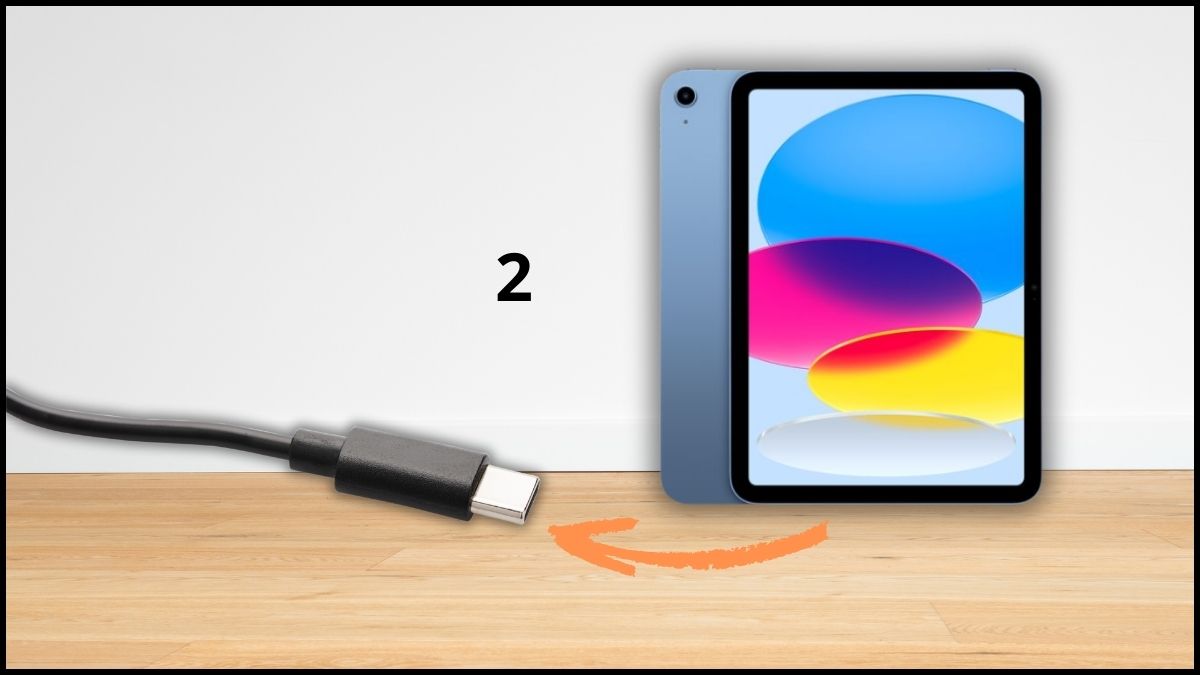 Cách kết nối iPad với máy in qua USB bằng Adapter / Hub bước 1 tiếp theo