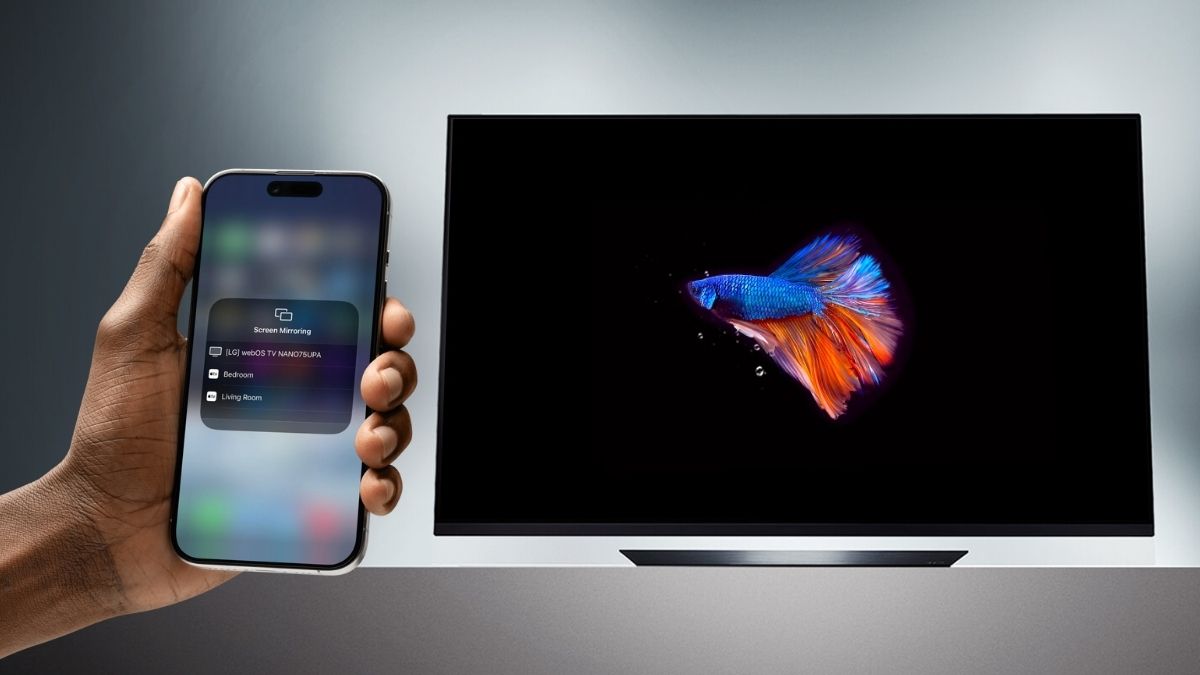 kết nối iphone với tivi lg không có airplay