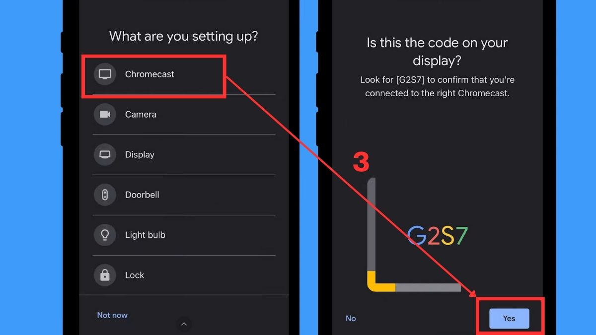 kết nối iPhone với tivi LG không có AirPlay bằngchromecast bước 3
