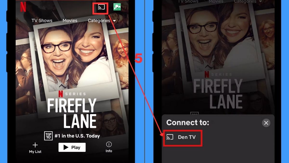 kết nối iPhone với tivi LG không có AirPlay bằngchromecast bước 5