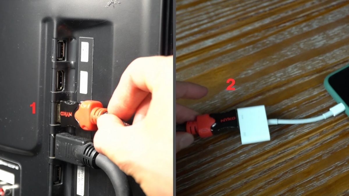 kết nối iPhone với tivi LG không có AirPlay bằng HDMI bước 1