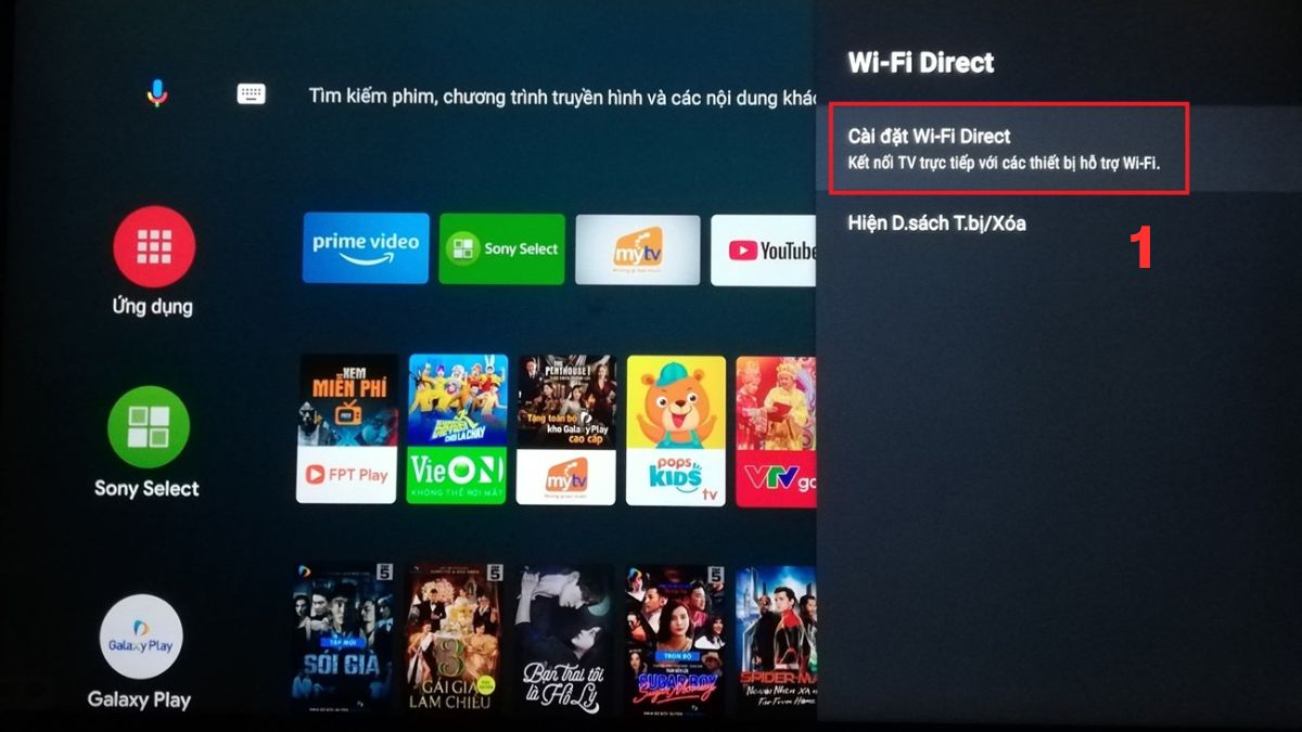 cách kết nối máy tính bảng Samsung với tivi bằng cách dùng smart view bước 1