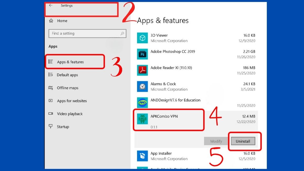Xóa phần mở rộng Kernel của bên thứ ba bước 2