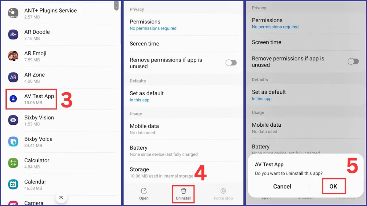 kiểm tra Keylogger trên android bước 1 còn lại
