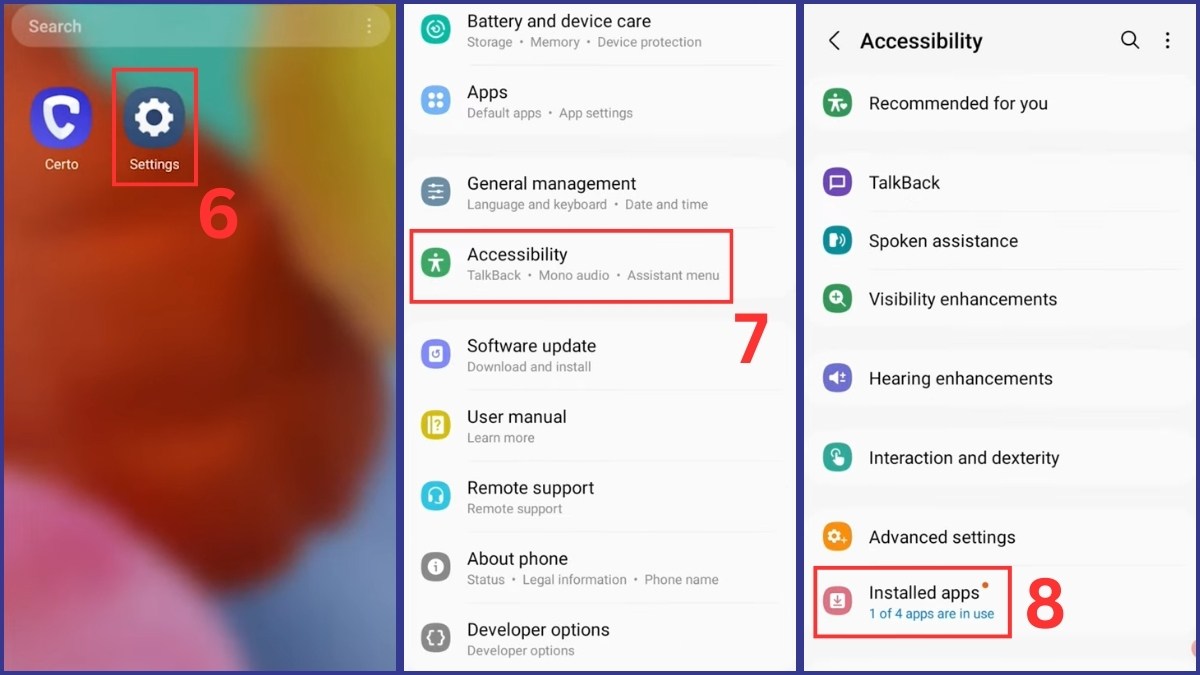 kiểm tra Keylogger trên android bước 2