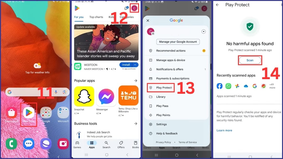 kiểm tra Keylogger trên android bước 3