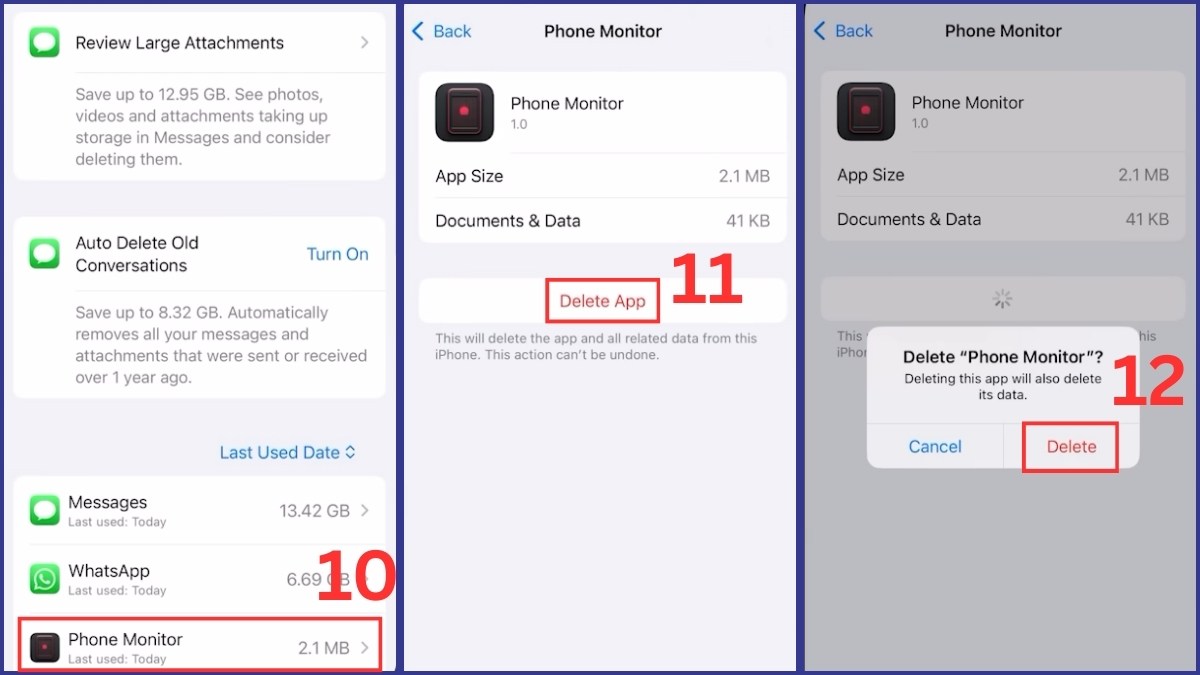 kiểm tra Keylogger trên ios bước 2 còn lại