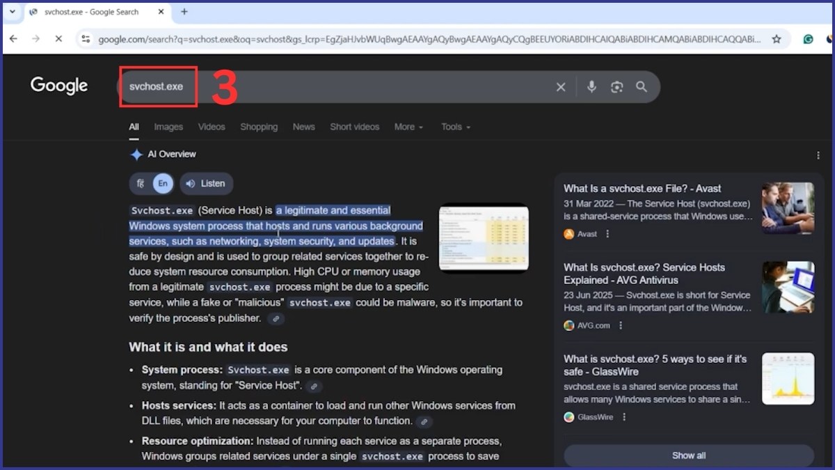 kiểm tra Keylogger trên máy tính bước 1 còn lại