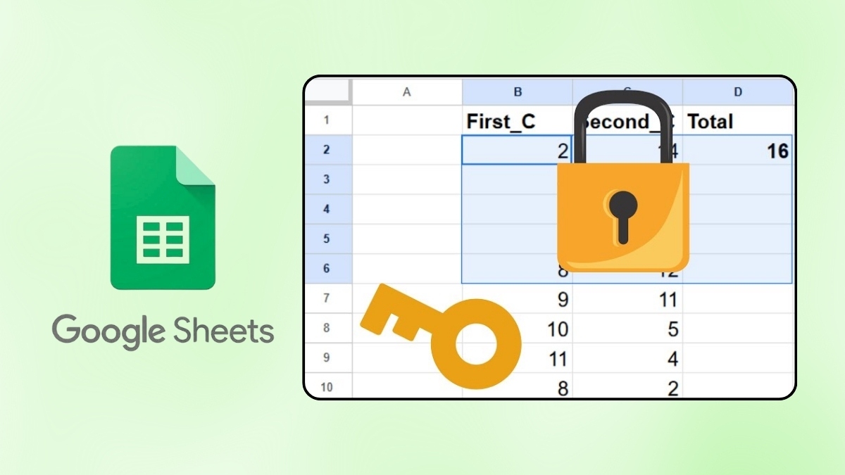 Lợi ích khóa sheet trong Google Sheet