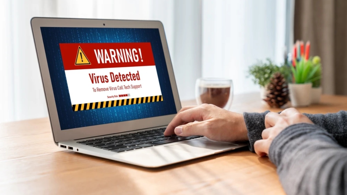 quét virus để khắc phục lỗi không tắt được máy tính