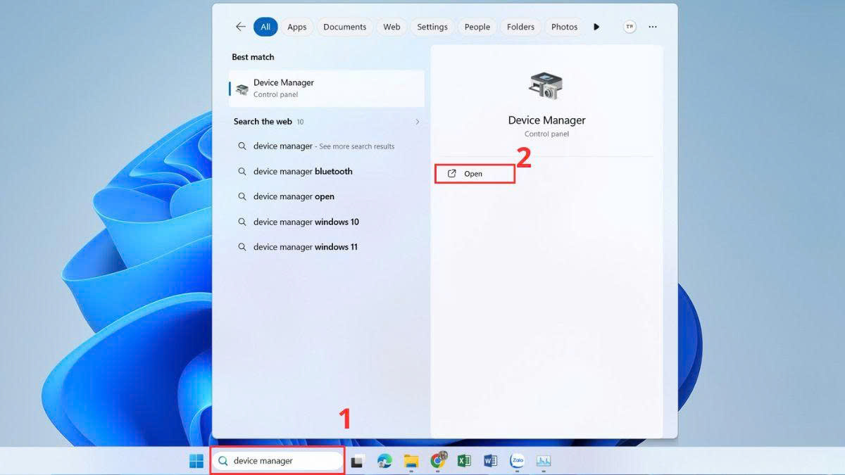 Vô hiệu hóa và cài lại Driver bước 1