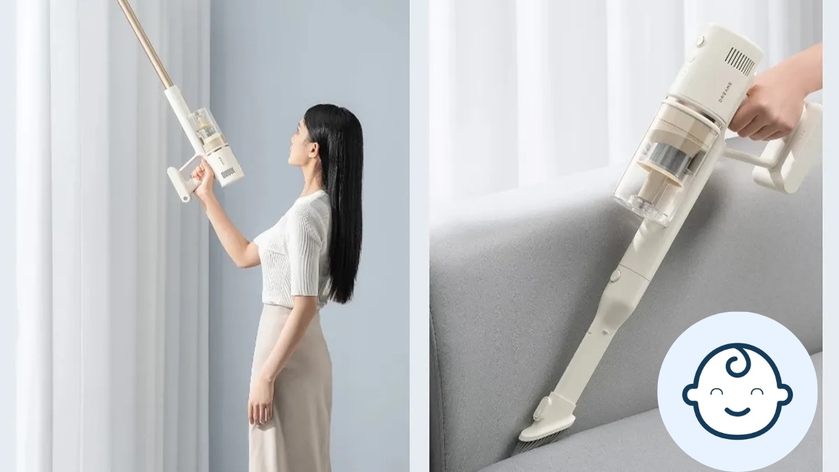 Kinh nghiệm mua máy hút bụi gia đình cho gia đình  có trẻ nhỏ