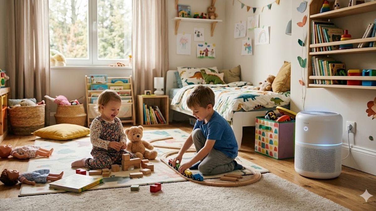kinh nghiệm mua máy lọc không khí cho phòng phòng có trẻ nhỏ