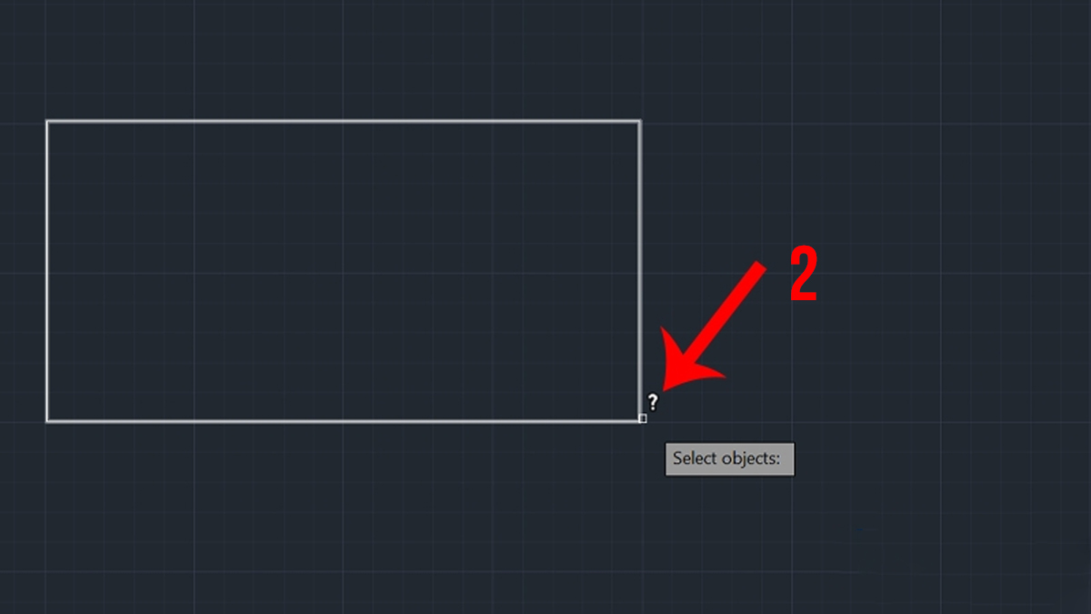 cách dùng lệnh đo diện tích trong CAD bằng LIST(LI) - bước 2