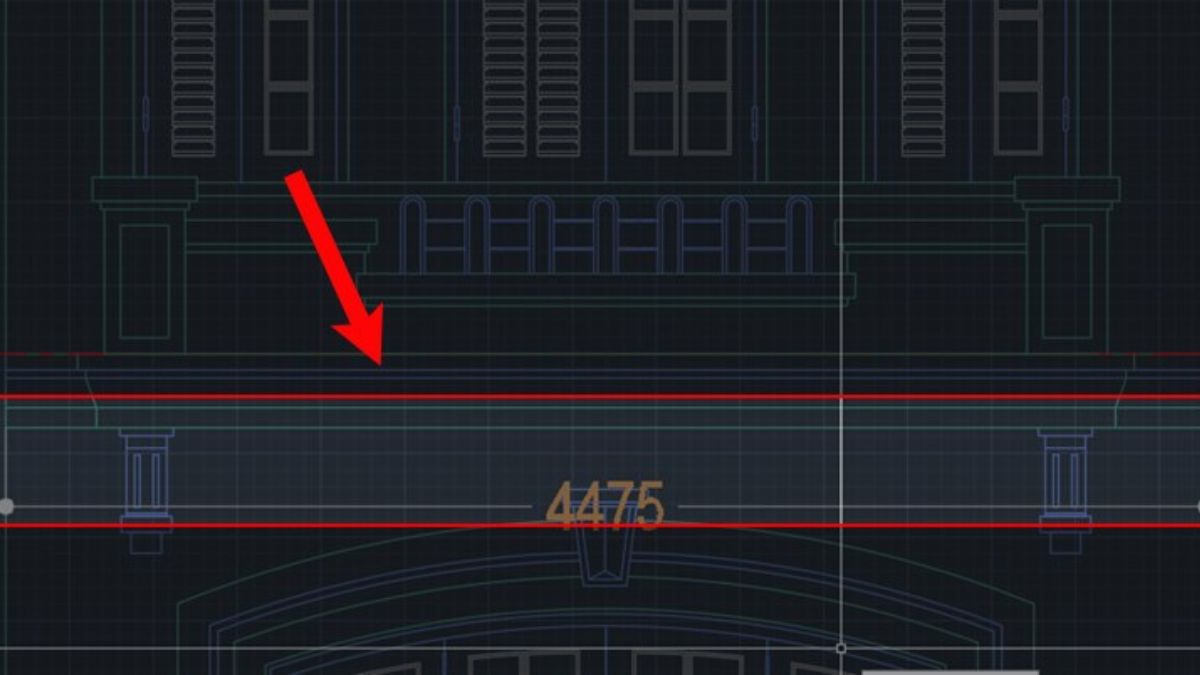 Cách dùng lệnh đo chiều dài trong CAD - bước 3
