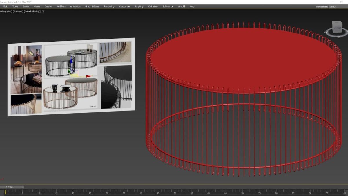 lệnh array trong 3ds max