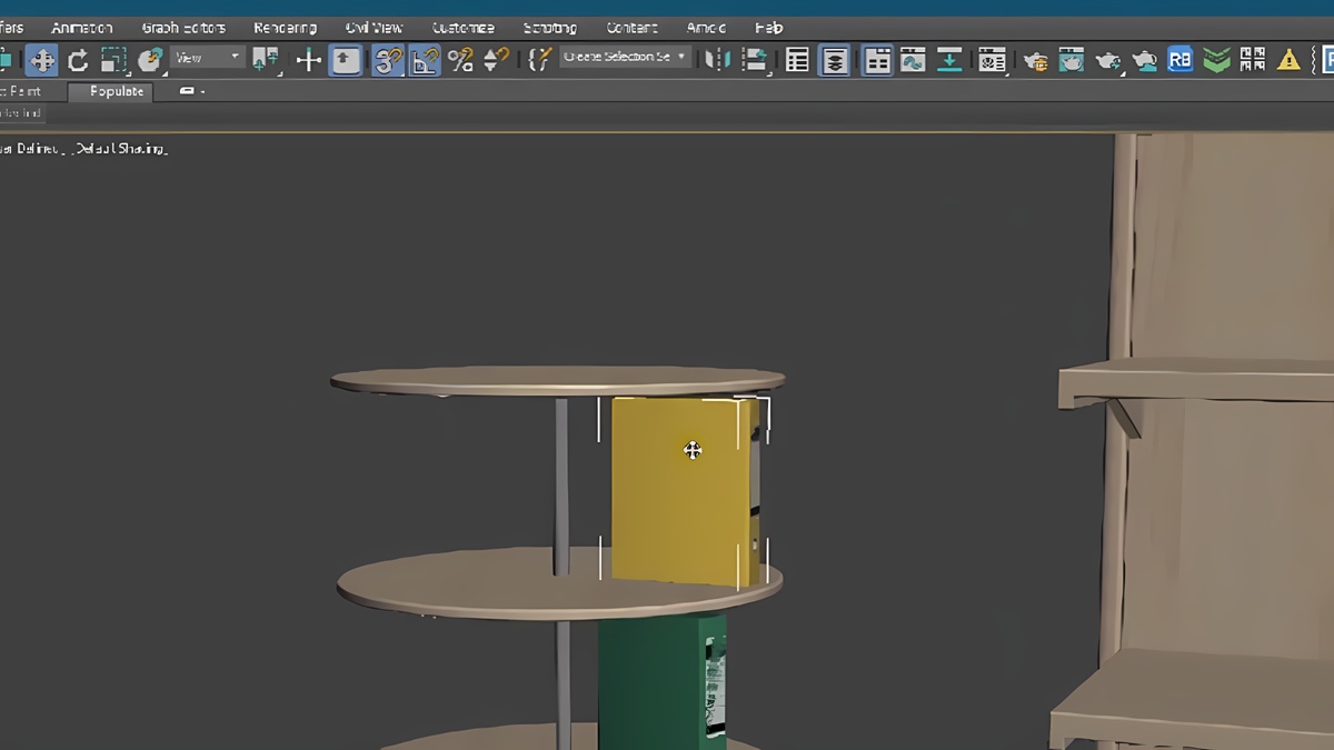 Hướng dẫn sử dụng lệnh Array trong 3ds Max - bước 1