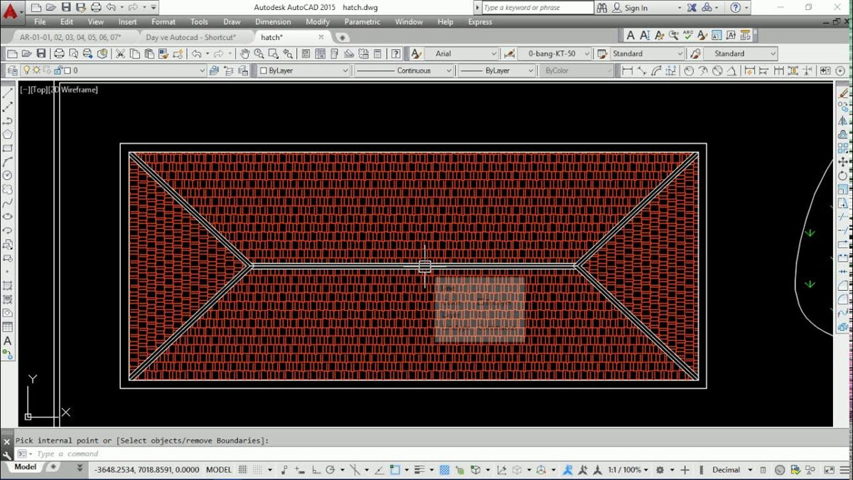 Lệnh Hatch trong CAD là gì?