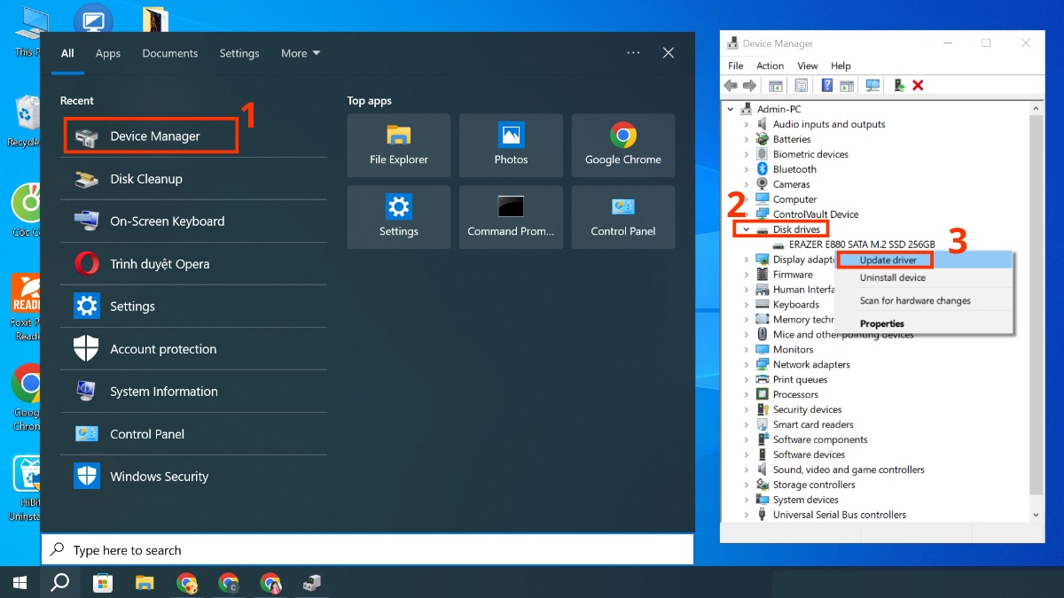 khắc phục Lỗi ổ cứng không nhận (máy tính không nhận ổ cứng)