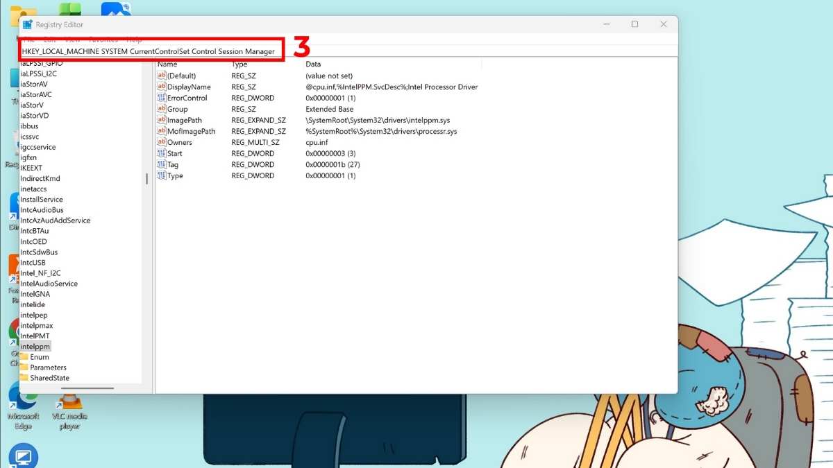 khắc phục lỗi Checking File System on C bằng tính năng regedit editor bước 2