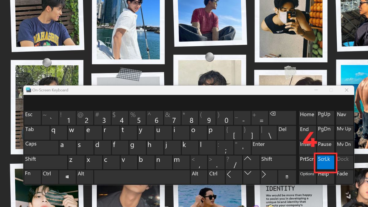 sửa lỗi con trỏ chuột trong Excel bằng scroll lock bước 3